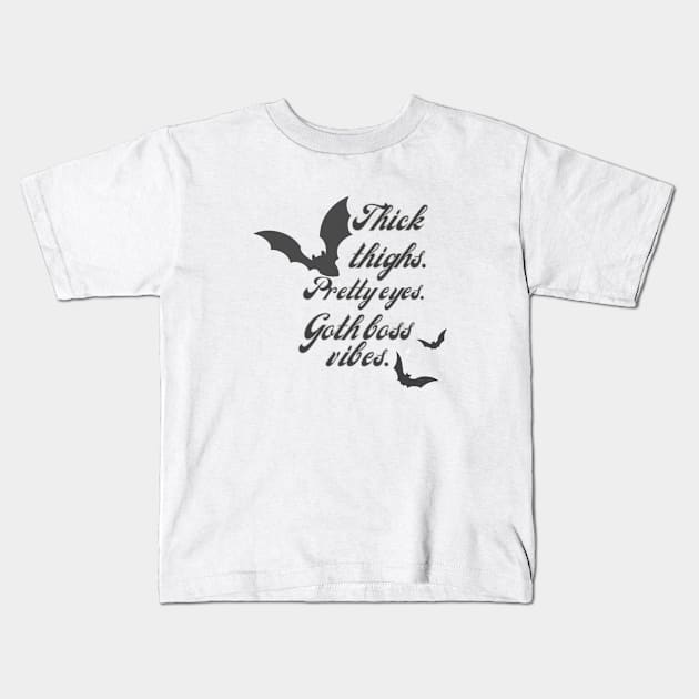 Thick n' Batty Kids T-Shirt by GothBoss